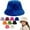 Blue, variant on Warm Thickened Furry Hat, Winter Fisherman Cap for Girls with Imitation Rabbit Hair, Big Head Circumference Plush Bucket Hat, Autumn and Winter Versatile Fashion Hat