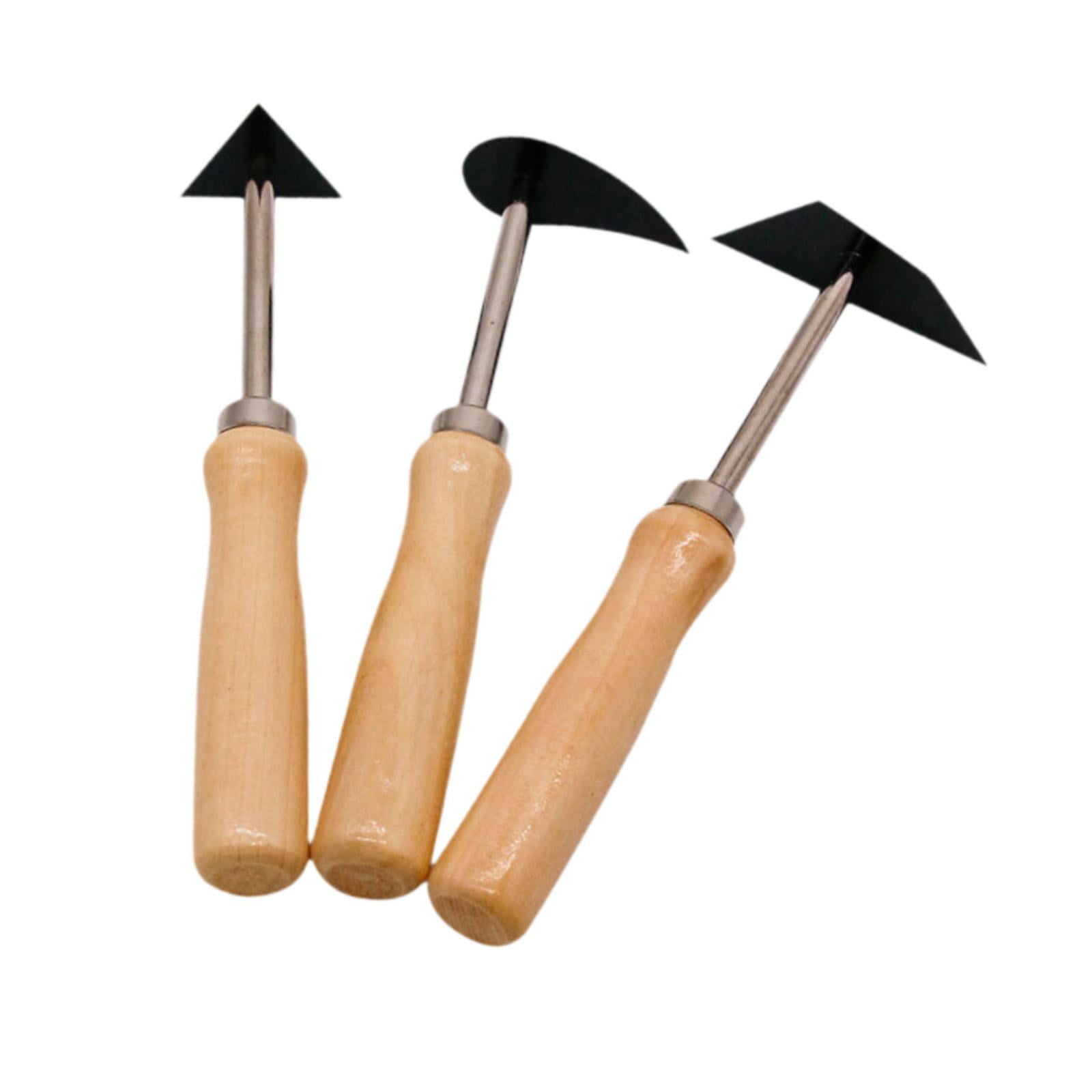S SERENABLE 3x Pottery Clay Trimming Gadget Clay Shaping Hand Tool Engraving Knives Clay Sculpture Tool Pottery Carving for potter