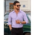 thumbnail image 2 of COOFANDY Men's Dress Shirt Business Casual Button Down Shirt Long Sleeve Formal Shirt for Men, 2 of 6