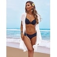 thumbnail image 2 of EKOUAER Bathing Suit Cover Up Chiffon Swim Suit Coverup Tie Front Sheer Beach Kimono Coverups Swimwear Cardigans, 2 of 4