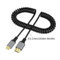 thumbnail image 3 of AOOOWER HDMI/MINI HDMI/ Micro HDMI/Coiled Extension Flexible Spiral Cable Male to Male, 3 of 16
