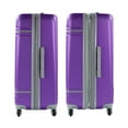 Varsity 2Piece 28"/20" Hardside Spinner Luggage Set, Purple/Grey