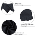 thumbnail image 5 of Hilor Women's Skirted Bikini Bottom High Waisted Swim Bottom Shirred Ruffle Swim Skirt, 5 of 7