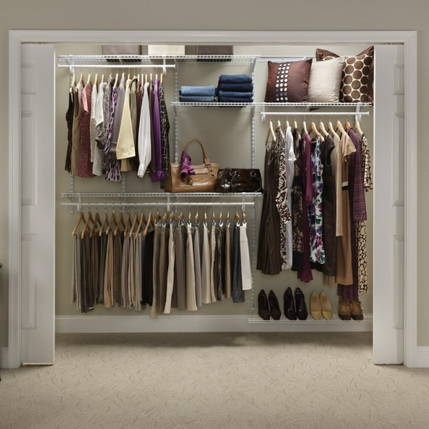 Closetmaid ShelfTrack Closet Organizer Kit, 5' to 8'