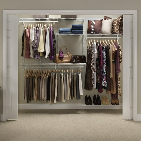 ClosetMaid 5' to 8' ShelfTrack Shelf Organizer, White