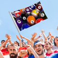 thumbnail image 4 of Billar Bandera impresa con temática, regalo perfecto para fanáticos, amigos y familiares, y adecuada para actividades al aire libre e interiores, decoraciones de fiesta. 120*180CM, 4 of 6