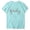 Blue, variant on Njagoc3 Womens Family Script Print Short Sleeve T-Shirt Heartwarming Casual Crewneck, UltraSoft Cotton Blend, Classic Fit
