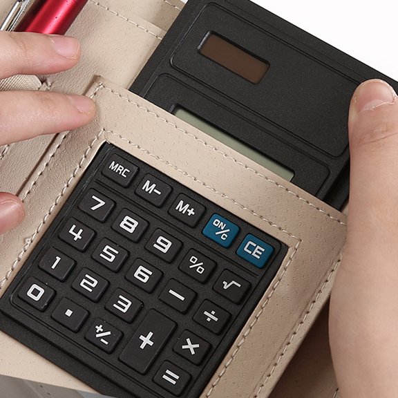 OUNONA PU Notebook Binder with Loose Leaf Personal Planner Organizer Folder