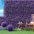 thumbnail image 4 of Gymax 2PCS Expandable Fence Privacy Screen Decorative Faux Purple Eucalyptus Fencing Panel, 4 of 10