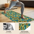 thumbnail image 4 of Blue Yellow Sunflower Pattern Hot Yoga Mat Towel Non Slip for Hot Yoga - Quick-Drying Yoga Mat Cover with 4 Corner Pockets with Travel Bag - Hot Yoga Towel Non Slip 70"x26", 4 of 6