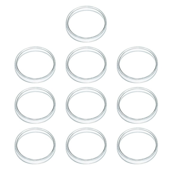 Tineasur Petri Dish Culture Transparent Glass 10pcs for Scientific Research