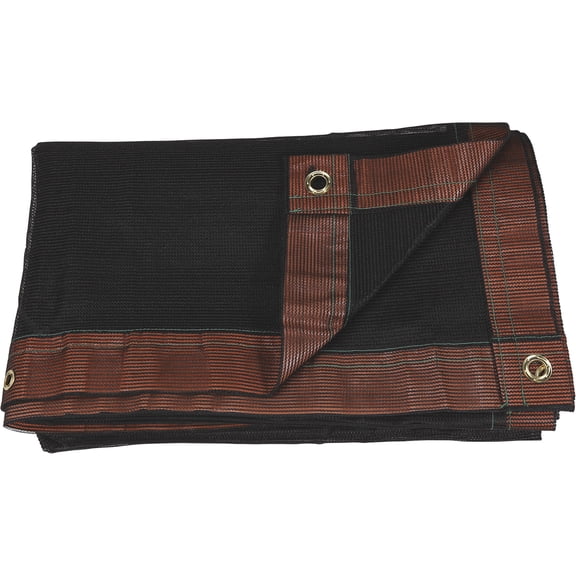 Weather Guard 5.8-Oz. Extreme-Duty Nylon Mesh Tarp, Brown/Black, 8ft. x 10ft., Model# TRP-8x10M-WG