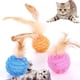 thumbnail image 2 of pelotas de plumas para gatos, juguetes interactivos con cascabel para gatos de interior., 2 of 5
