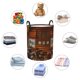 thumbnail image 4 of Fotbe Log Cabin Inside Cesto de Ropa con Asas, Cesto Impermeable de Gran Capacidad, Bolsa de Lavado para Dormitorio, Cesto de Ropa con Ruedas y Asas-Small, 4 of 6