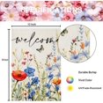 thumbnail image 6 of Welcome Summer Spring Garden Flags for Outside, Wildflowers Flowers with Butterfly Yard Decoration, Small Seasonal Outdoor Decor for Wedding Anniversary Farmhouse Holiday,12.5x18 Double Sided, 6 of 6