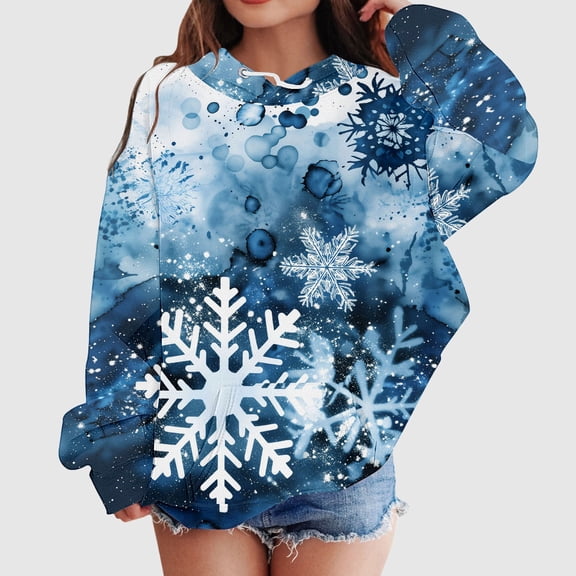 Hpapadks Boys Hoodie Kids Animal 3D Print Hoodie Comfortable Casual Pullover Girls Sweatshirt Blue 120