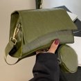 thumbnail image 1 of Bolso de viaje de moda de mujer casuales Color sólido Cuero de PU con monedero, 1 of 8