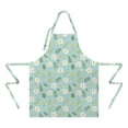 thumbnail image 2 of Pioneer Flower Floral Print Pattern Apron for Women and Men, Cotton Linen Waterproof with Pockets, Adjustable, 33x27 Inch for Kitchen, Gardening, BBQ, Salon, 2 of 6