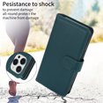 thumbnail image 4 of TECH CIRCLE For iPhone 15 Pro Max Wallet Case with Card Holder,PU Leather Flip Folio Shell Magnetic Closure Wrist Strap Kickstand Shockproof Protective Cover for Apple iPhone 15 Pro Max 2023,Green, 4 of 6