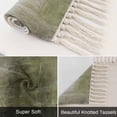 thumbnail image 6 of Sage Green Bathroom Rug 2'x3',Retro Oil Painting Modern Abstract Art Aesthetics Low Profile Front Entryway Rug with Tassels,Woven Cotton Washable Kitchen Mat Carpet for Foyer Bedroom Back Door Decor, 6 of 9