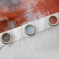 thumbnail image 4 of Homewish Watercolor Grid Blackout Curtains,Classic Abstract Geometric Curtains Pack of 2 (42x84 Each),Red, 4 of 6