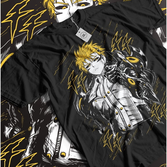 Genos T-Shirt Anime Manga Villain One Punch-Man Graphic Tee Gift Shirt All Size
