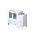 thumbnail image 4 of JERFIT 42 Inch White Bathroom Vanity with Ceramic Top, Soft Close Cabinet & Drawers, Single Hole Faucet Base, 4 of 5