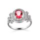 thumbnail image 1 of Anillos femeninos de lujo de Plata de Ley 925, anillos de circ贸n de corte redondo para mujer, 4 garras, promesa de amor, boda, regalo de joyer铆a de moda, 1 of 2