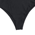 thumbnail image 4 of Women's One Shoulder Stripe High Cut One Piece Swimsuits Thong Bathing Suits, 4 of 6