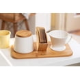thumbnail image 4 of Melitta Artisan Porcelain Pour-Over Coffeemaker and Canister Set, White, 4 of 7