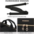 thumbnail image 3 of Durable Polyester Laptop Bag for Women, TSA Friendly Design with Padded Shoulder Strap, Black, 3 of 5