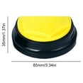 thumbnail image 2 of Dog Training Buttons Recordable Pet Talking Toys Pet Communication Tool (Yellow), 2 of 3