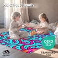 thumbnail image 4 of ODIKA 3'x5' Machine Washable Non-Slip Area Rug, Vibrant Octopus Latch Hook Handicraft Festive Needlework Project High Traffic Rug, Turquoise, 745464, 4 of 5