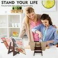 Femicgal Cookbook Stand For Kitchen Counter Cookbook Holder Foldable