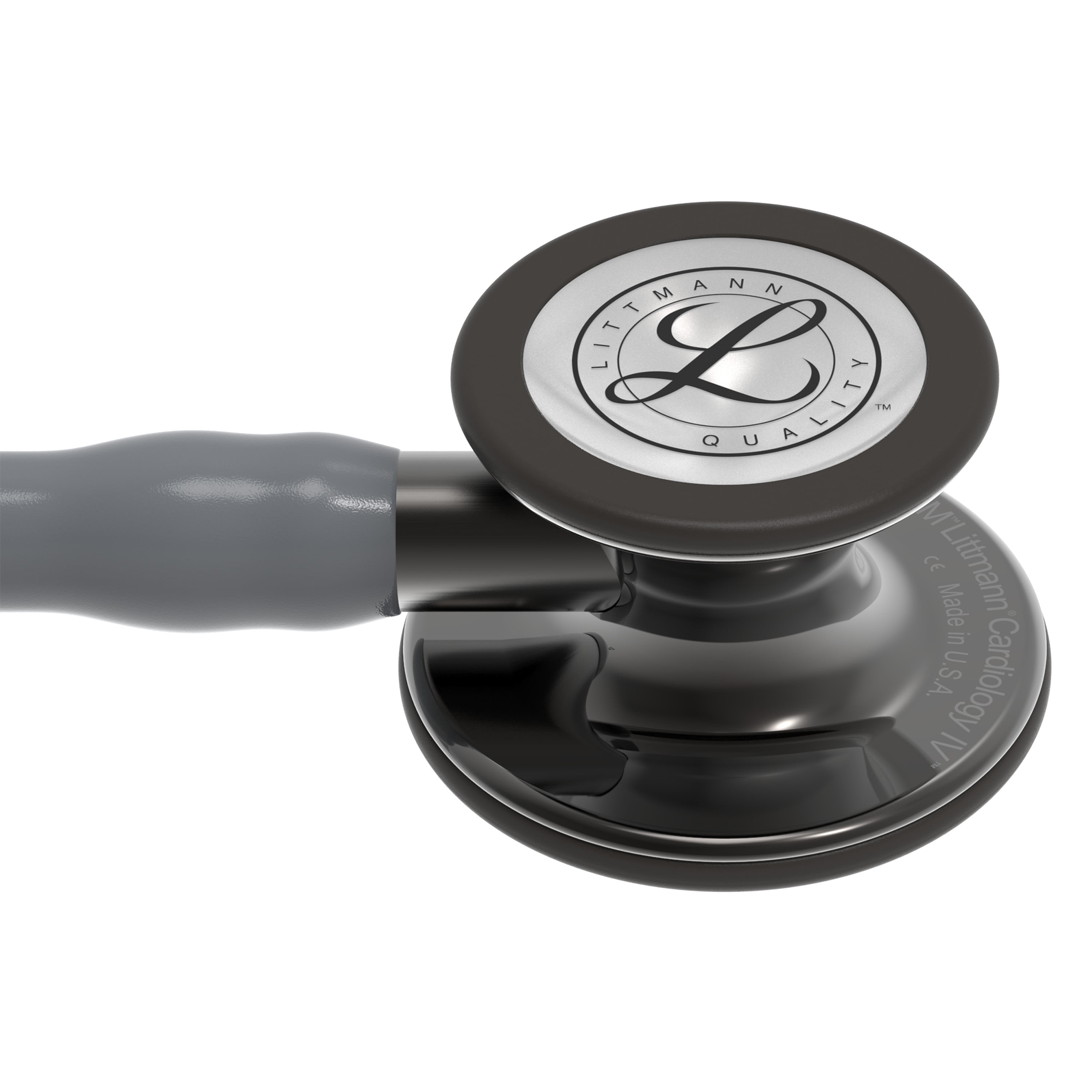 3M Littmann Cardiology IV Diagnostic Stethoscope, 6238, Stainless Steel High Polish Smoke-Finish Chestpiece, 27" Gray Tube, Smoke Stem