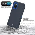 thumbnail image 2 of NIFFPD Compatible with Samsung Galaxy A02S Case Cover Military Grade Shockproof Heavy Duty Protective Phone Case (Dark Blue+Blue), 2 of 5