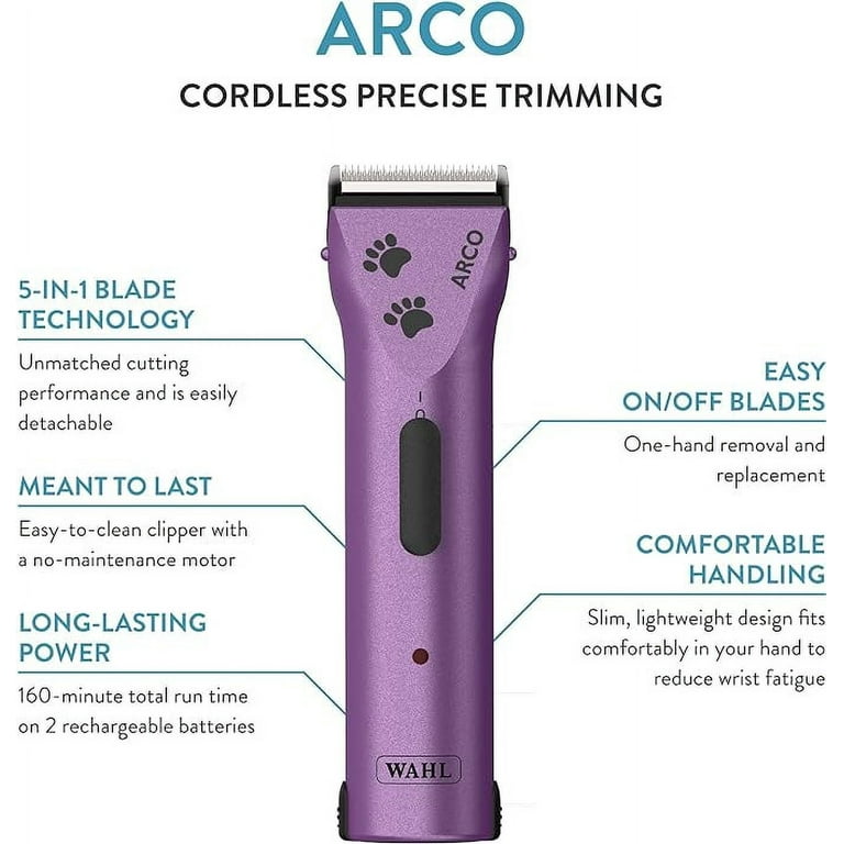 WAHL Professional Animal Grooming Hair Trimmer, Cordless WAHL Professional Animal Grooming Hair Trimmer, Cordless