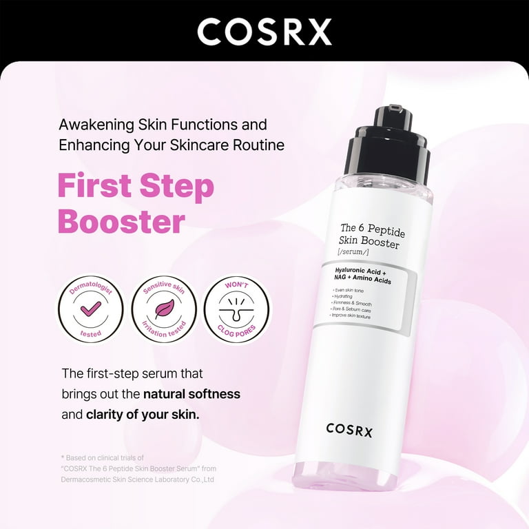 ブースター・導入液 The 6 Peptide Skin Booster serum COSRX Amazon.com: COSRX 6X Peptide Collagen Booster Toner Serum with