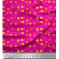 thumbnail image 1 of Soimoi Cotton Voile Fabric Square & Floral Artistic Decor Fabric Printed Yard 56 Inch Wide, 1 of 1