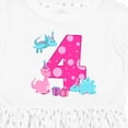 thumbnail image 4 of Inktastic Dinosaur Party-fourth Birthday Girls Toddler Dress, 4 of 5