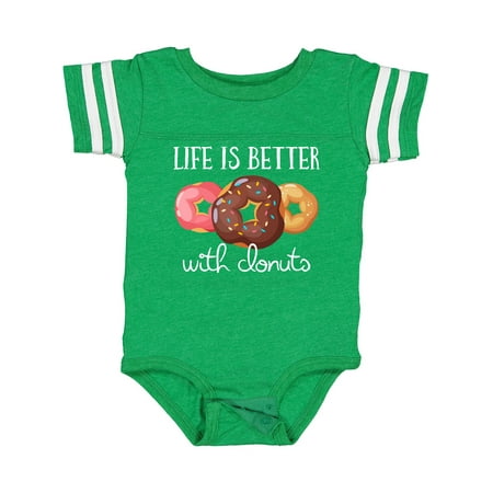 

Inktastic Life is Better with Donuts Gift Baby Boy or Baby Girl Bodysuit