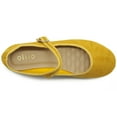 thumbnail image 6 of Ollio Women's Shoes Faux Suede Casual Mary Jane Light Ballet Flats F56SU, 6 of 6