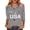 GrayB&21^0429L, variant on Fabrcox S-5XL 1776-2026 250 Anniversary USA T Shirt Flag Print 3/4 Sleeve Funny 4th of July Shirts for Women We the People Celebration Freedom Funny Patriotic Shirts for Women