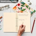 thumbnail image 2 of Peach and Cherry Flower Spiral Journal Notebook College Ruled Notebook 8.3" x 5.7" A5 Lined Thick Paper Page, 2 of 6