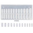 thumbnail image 3 of 120Pcs Clear Nails Full Cover On Nails DIY Salon Practice Transparent Nail Tips For Women Manicure Art, 3 of 8