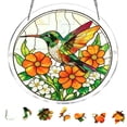 thumbnail image 2 of CaiYueKe Acrylic Puzzle Pendant Sunshade Window Hanging Plate Decorative Home Decor Stained Glass Style Window Art for Privacy Sun Protection Indoor Outdoor Window Decor Modern Hanging Ornament, 2 of 9