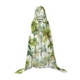 thumbnail image 7 of Honeii Green Hawaii Palms Print Poncho Cape, Cloak Coat, Snuggly Hooded Wearable Blanket, Hooded Cape For Teenagers,Halloween Costumes-Large, 7 of 7