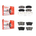 thumbnail image 1 of SIM Front Rear Semi-Metallic Brake Pads Kit for Car 2010-2013 Suzuki Kizashi KSM-100140, 1 of 8