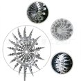 thumbnail image 1 of Nuevo Molino de viento de Metal 3D único y mágico, adecuado, gira fácilmente, giradores de viento, escultura cinética de viento para exteriores, césped, 1 of 5