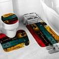 thumbnail image 4 of 4 Pcs happy Halloween Shower Curtain Set, with Non-Slip Rugs,Toilet Lid Cover and Bath Mat, Pumpkin Spider Decor for Bathroom, Halloween Party Gifts Supplies, 72'' x 72'', 4 of 6